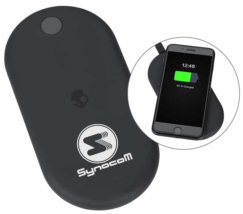 branded wireless charging pad for cell phone