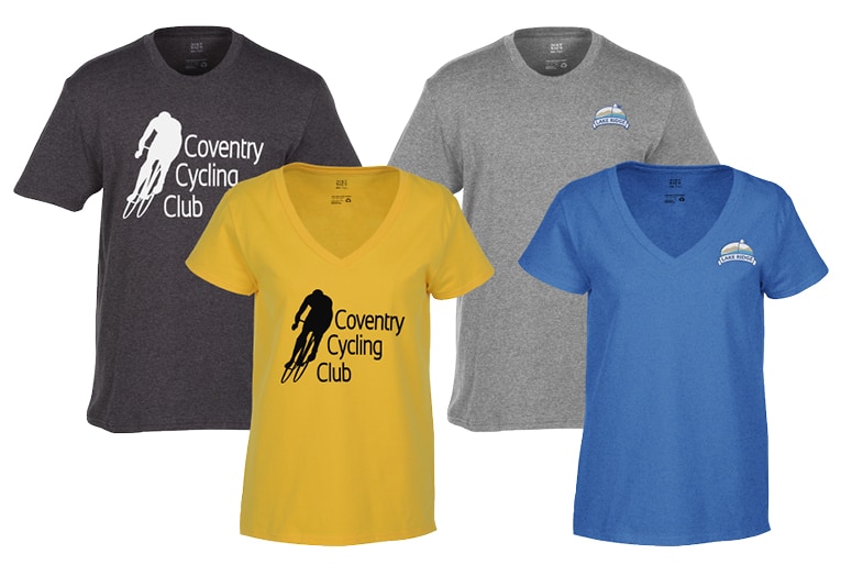4 branded t-shirts