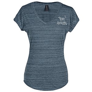 Anvil Streak Tri-Blend T-Shirt - Ladies' | Fashion T-shirt giveaway ideas from 4imprint.