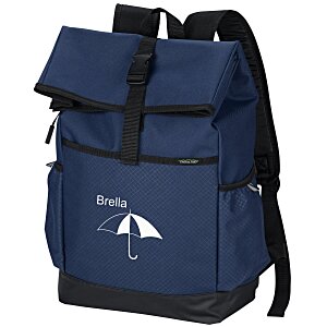 Blue Crossland brand laptop backpack.