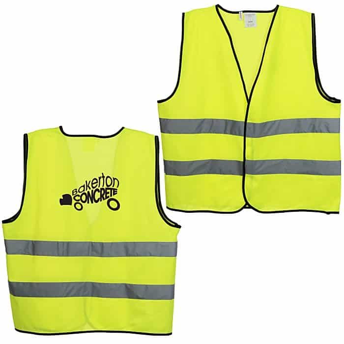 Yellow High Visibility Reflective Safety Vests.