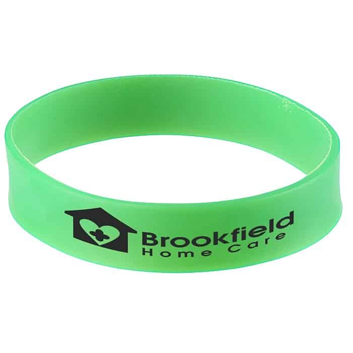 Neon green branded mood bracelet