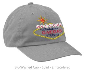 Bio-Washed Cap - Solid - Embroidered