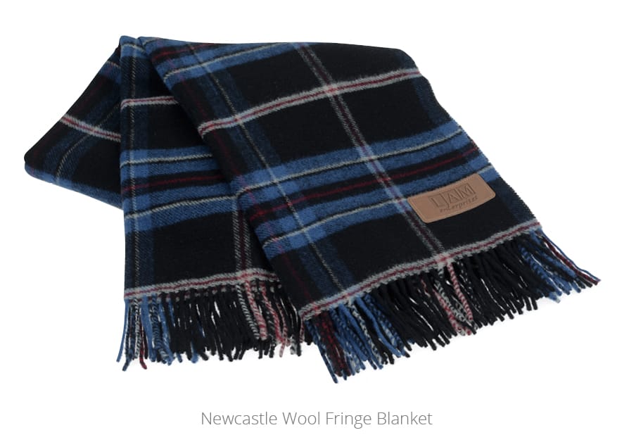 Newcastle Wool Fringe Blanket - promotional blankets from 4imprint