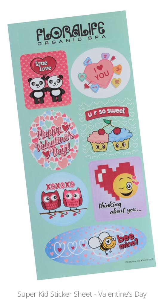 Super Kid Sticker Sheet - Valentine's Day