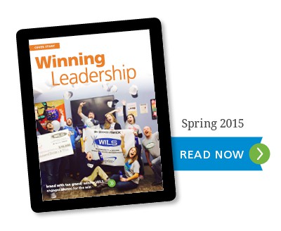 Tablet showing Winning Leadership Article - Click to Read Now (PDF)