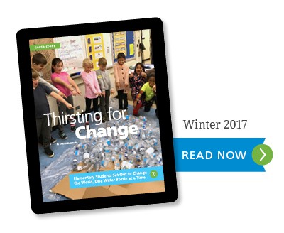 Tablet showing the Thirsting for Change Article - Click to Read Now (PDF)