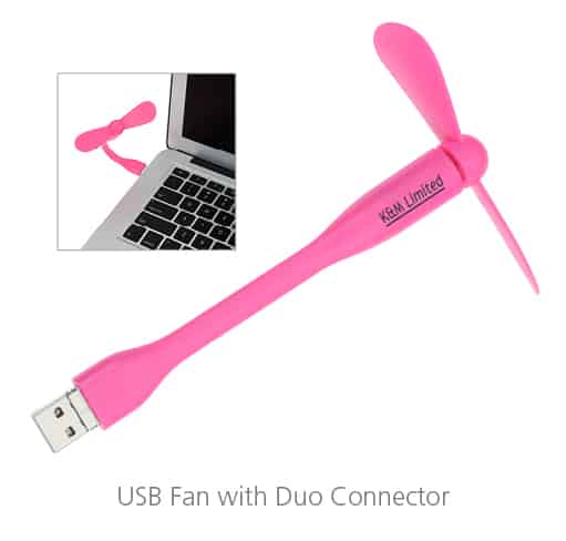 USB Fan with Duo Connector
