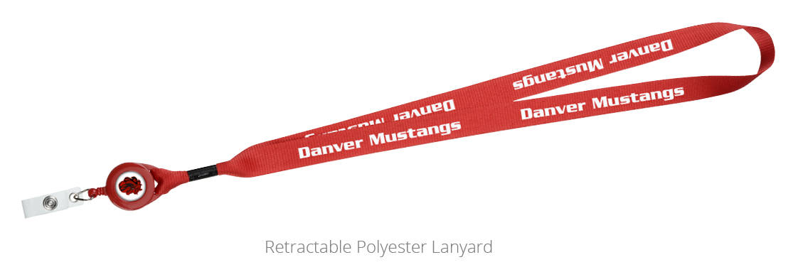 Retractable Polyester Lanyard