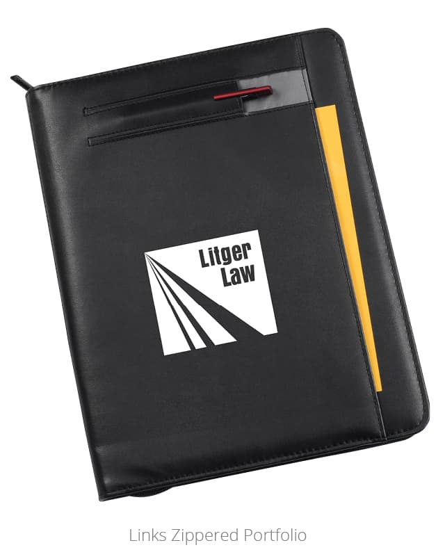 Links Zippered Portfolio is a great networking gift.