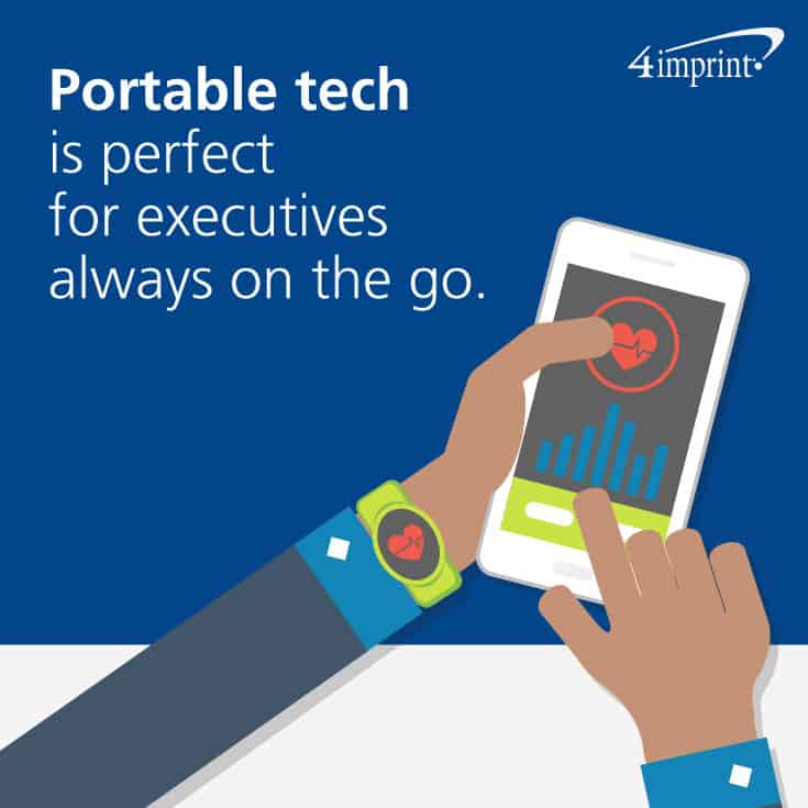 Portable tech is perfect for executives always on the go. 
