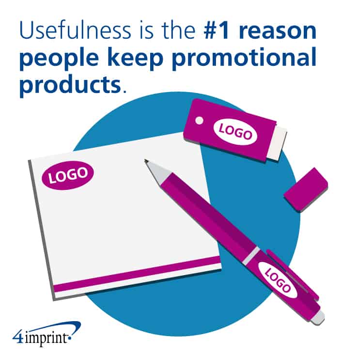 Why use promotional products? They're useful. Usefulness is the No.1 reason people keep promotional products.
