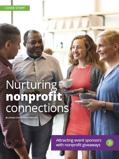 Screen Shot of Cover Story: Nurturing nonprofit connections - ideas for memorable giveaways