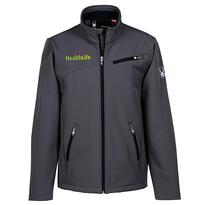 Gray branded Soft Shell Jacket for Men 