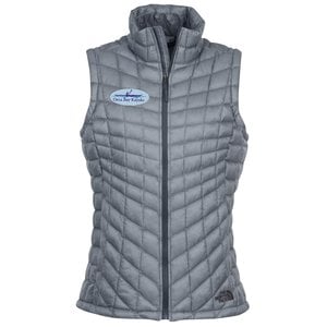 The North Face Gray Branded Insulated Vest - Ladies'