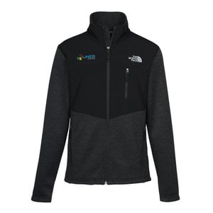 Smooth fleece black branded North Face jacket