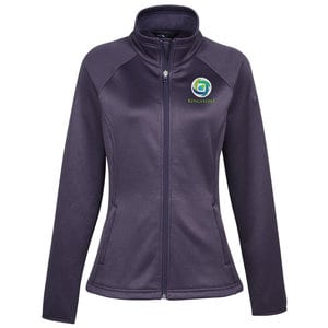 The North Face Branded Purple Stretch Fleece Jacket - Ladies' 