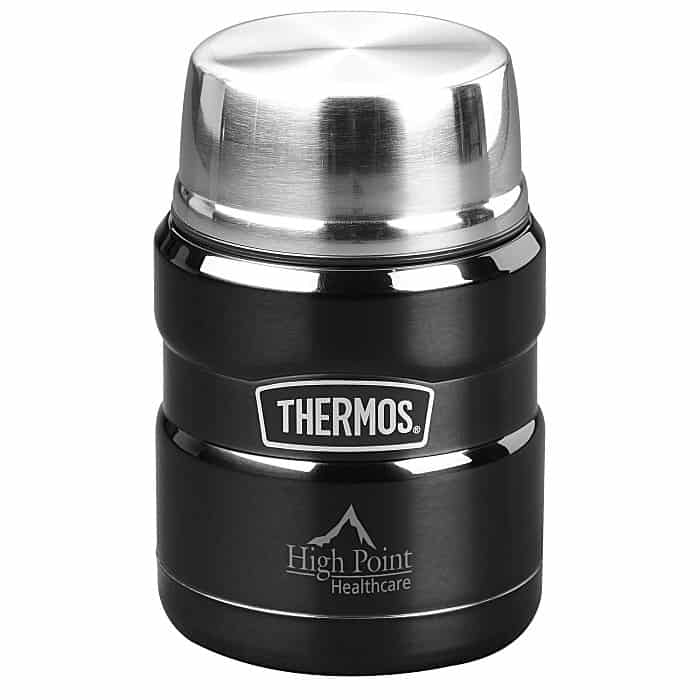 Thermos King Food Jar with Spoon l Kitchen giveaways from 4imprint.