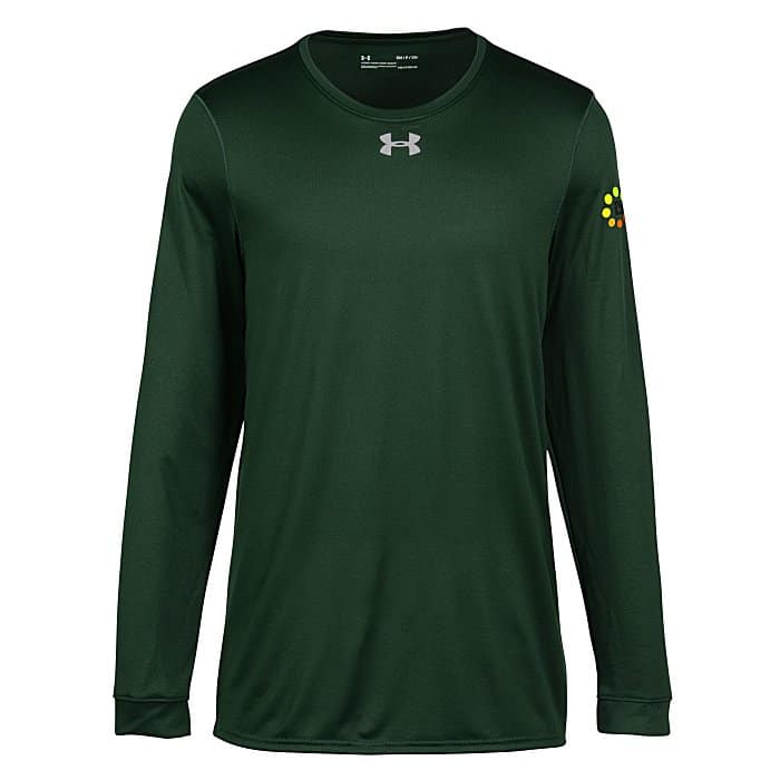 Green branded long-sleeved shirt